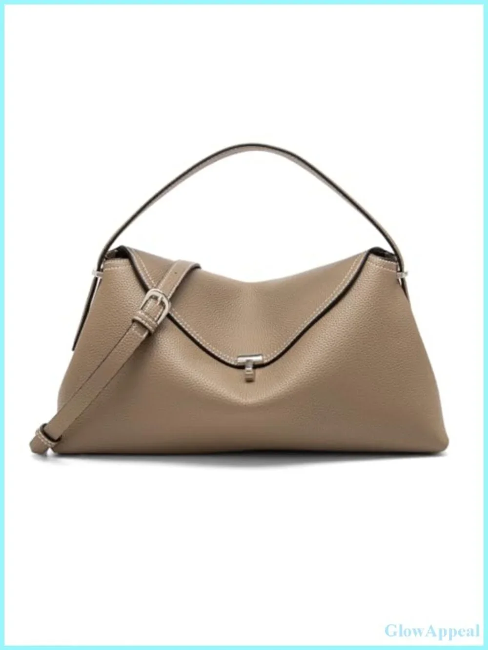 NGGU Textured Leather Crossbody Bag with Multiple Compartments & Adjustable